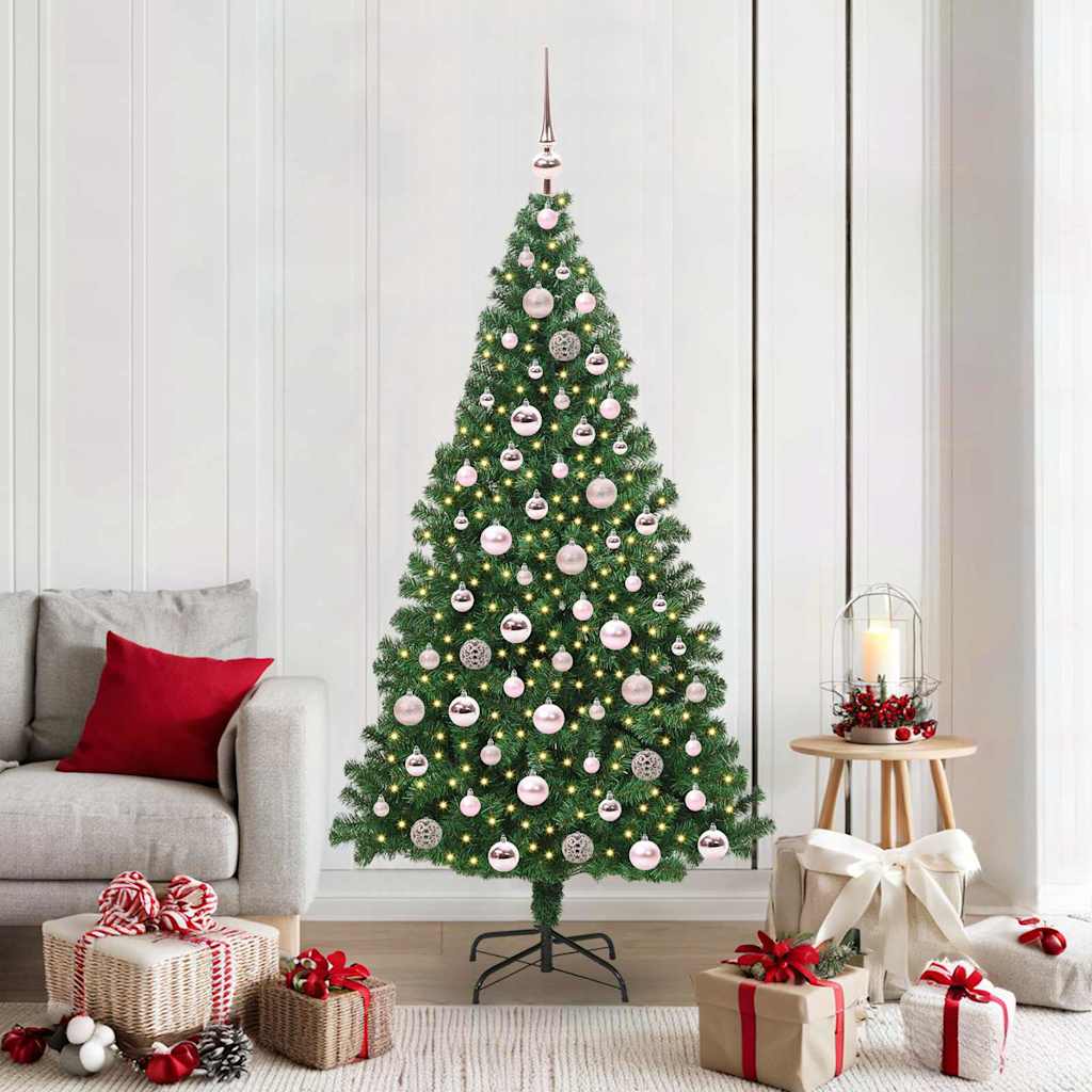 HKH Árvore de Natal Artificial Verde em Aço e Plástico em PVC