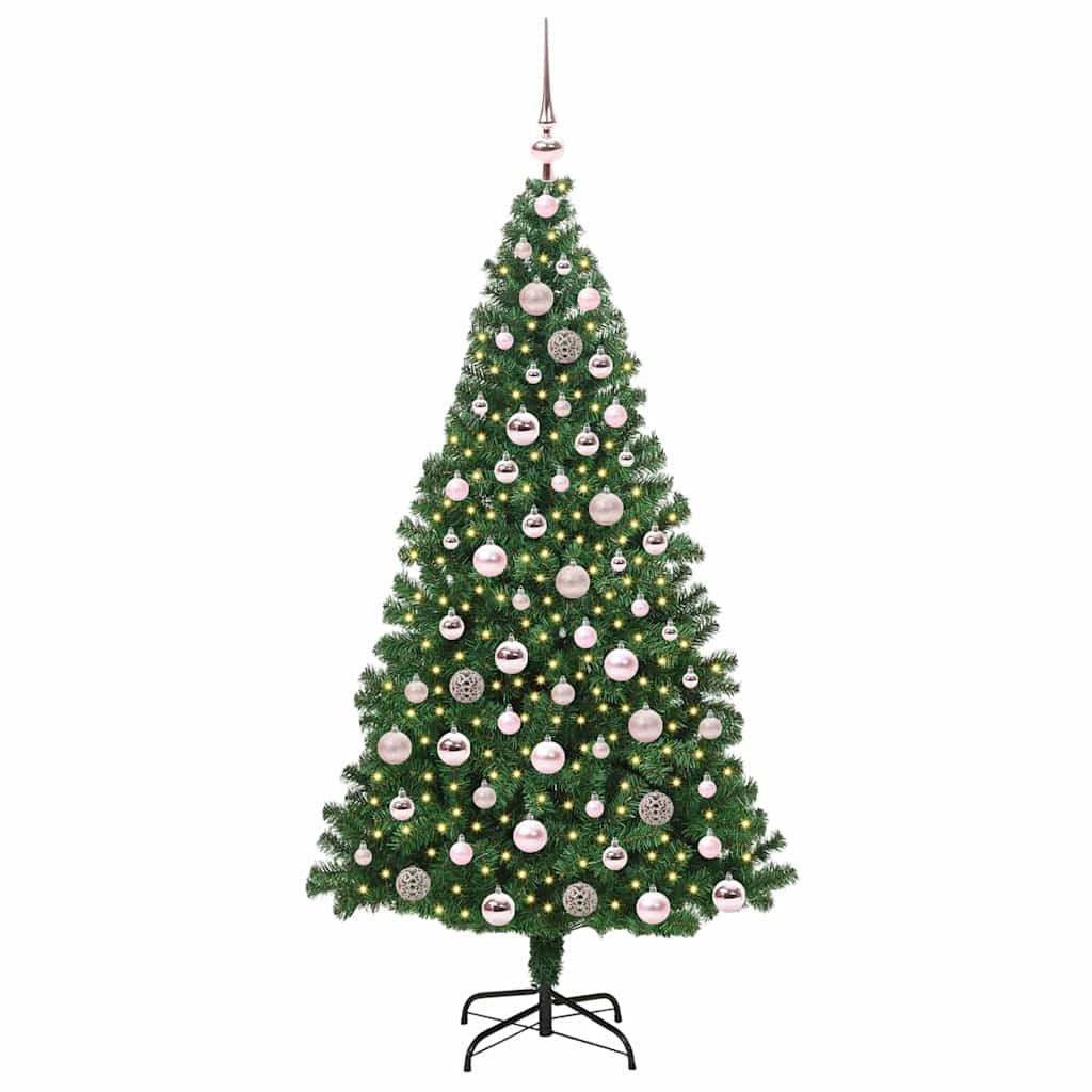 HKH Árvore de Natal Artificial Verde em Aço e Plástico em PVC