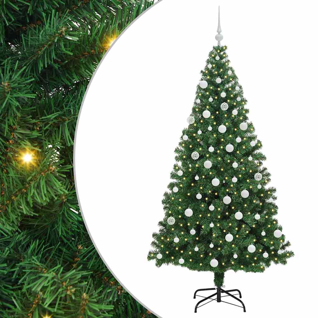 HKH Árvore de Natal Artificial Verde em Aço e Plástico em PVC