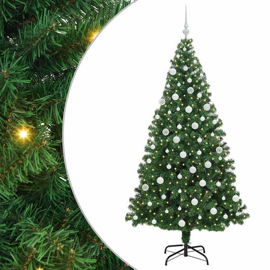 HKH Árvore de Natal Artificial Verde em Aço e Plástico em PVC