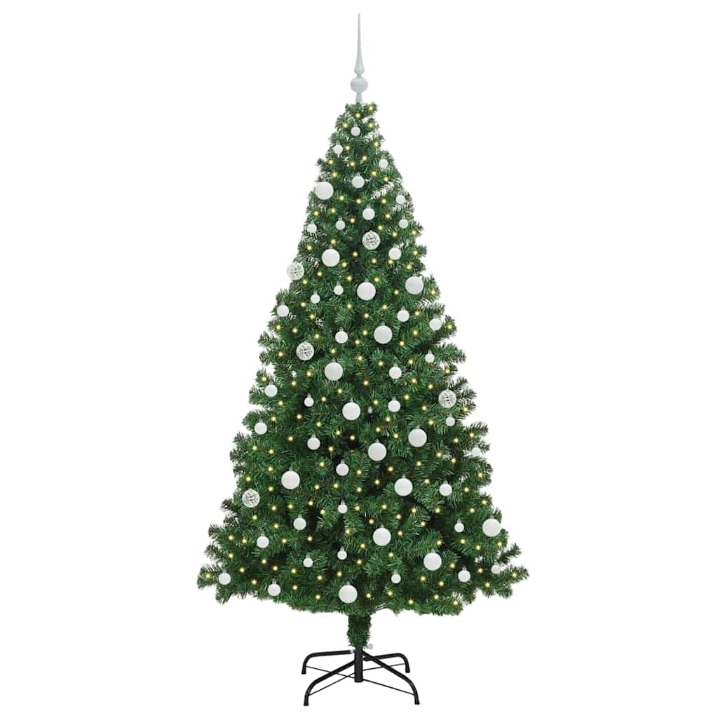 HKH Árvore de Natal Artificial Verde em Aço e Plástico em PVC