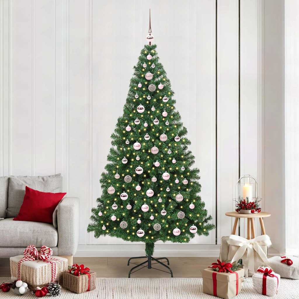 HKH Árvore de Natal Artificial Verde em Aço e Plástico em PVC