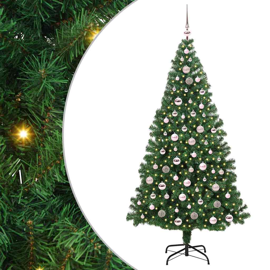HKH Árvore de Natal Artificial Verde em Aço e Plástico em PVC