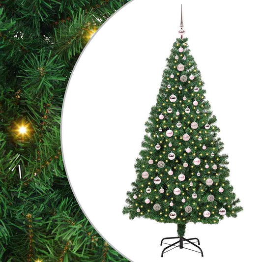 HKH Árvore de Natal Artificial Verde em Aço e Plástico em PVC