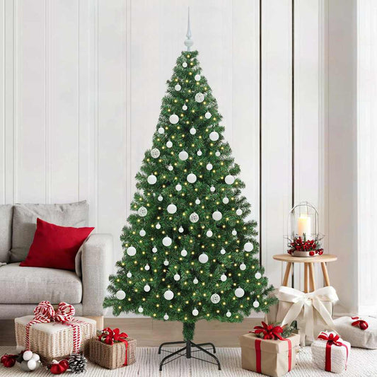 HKH Árvore de Natal Artificial Verde em Aço e Plástico em PVC