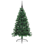 HKH Árvore de Natal Artificial Pré-Iluminada Verde em PVC