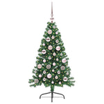 HKH Árvore de Natal Artificial Pré-Iluminada Verde em PVC