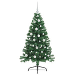HKH Árvore de Natal Artificial Pré-Iluminada Verde em PVC