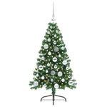 HKH Árvore de Natal Artificial Pré-Iluminada Verde em PVC