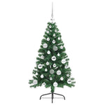 HKH Árvore de Natal Artificial Pré-Iluminada Verde em PVC