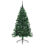 HKH Árvore de Natal Artificial Pré-Iluminada Verde em PVC