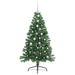 HKH Árvore de Natal Artificial Pré-Iluminada Verde em PVC