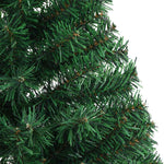 HKH Árvore de Natal Artificial Pré-Iluminada Verde em PVC