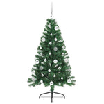 HKH Árvore de Natal Artificial Pré-Iluminada Verde em PVC