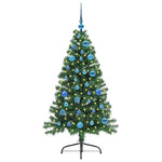 HKH Árvore de Natal Artificial Pré-Iluminada Verde em PVC