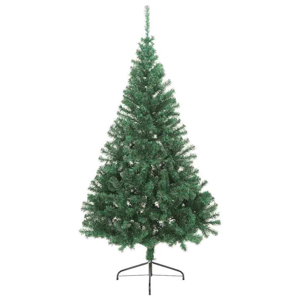HKH Árvore de Natal Artificial Pré-Iluminada Verde em PVC
