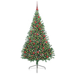 HKH Árvore de Natal Artificial Pré-Iluminada Verde em PVC