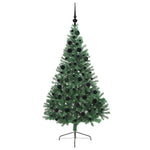 HKH Árvore de Natal Artificial Pré-Iluminada Verde em PVC