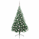 HKH Árvore de Natal Artificial Pré-Iluminada Verde em PVC