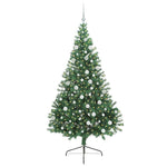 HKH Árvore de Natal Artificial Pré-Iluminada Verde em PVC