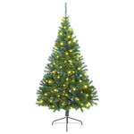 HKH Árvore de Natal Artificial Pré-Iluminada Verde em PVC