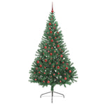 HKH Árvore de Natal Artificial Pré-Iluminada Verde em PVC