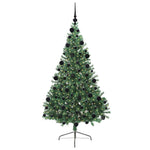 HKH Árvore de Natal Artificial Pré-Iluminada Verde em PVC