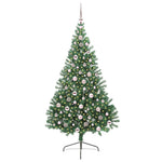HKH Árvore de Natal Artificial Pré-Iluminada Verde em PVC