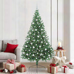 HKH Árvore de Natal Artificial Pré-Iluminada Verde em PVC
