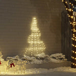 HKH Árvore de Natal LED com 112 Leds Branco Quente em Metal
