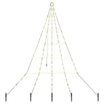 HKH Árvore de Natal LED com 112 Leds Branco Quente em Metal