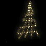 HKH Árvore de Natal LED com 112 Leds Branco Quente em Metal