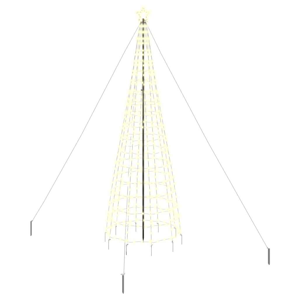 HKH Árvore de Natal LED com 800 Leds Branco Quente em Ferro
