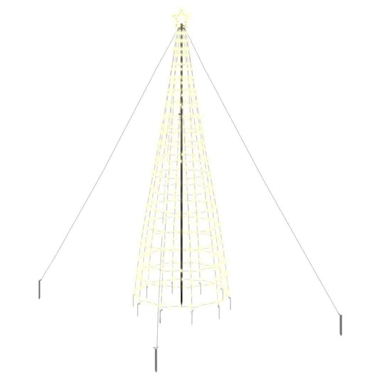 HKH Árvore de Natal LED com 800 Leds Branco Quente em Ferro