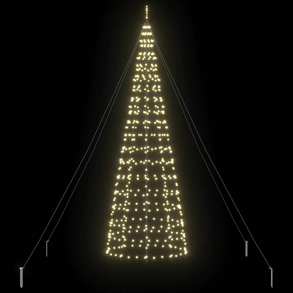 HKH Árvore de Natal LED com 800 Leds Branco Quente em Ferro