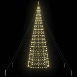 HKH Árvore de Natal LED com 800 Leds Branco Quente em Ferro