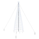 HKH Árvore de Natal LED com 800 Leds Branco Frio em Ferro