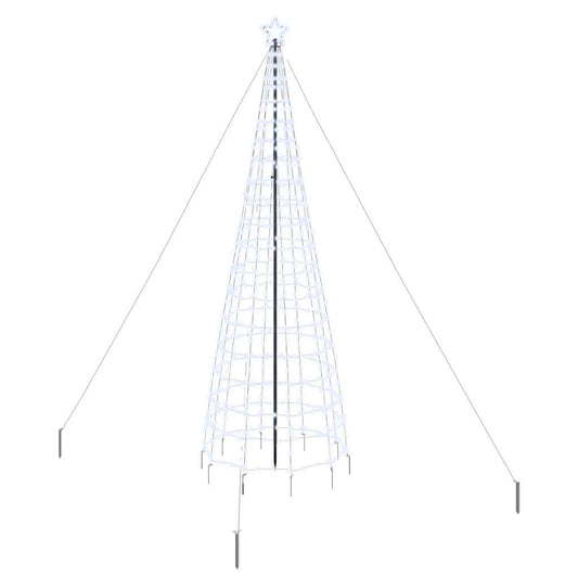 HKH Árvore de Natal LED com 800 Leds Branco Frio em Ferro