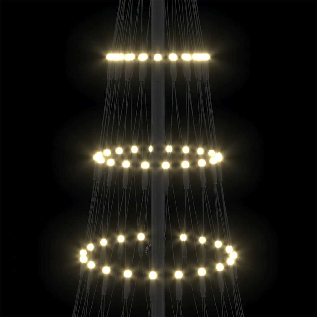 HKH Árvore de Natal LED Branco Quente em Metal