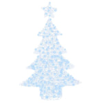 HKH Árvore de Natal com 100 LED em Acrílo - Branco Frio