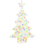 HKH Árvore de Natal com 100 LED em Acrílo - Colorido
