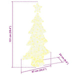 HKH Árvore de Natal com 160 LED em Acrílo - Branco Quente