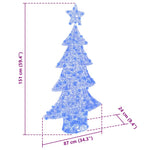 HKH Árvore de Natal com 160 LED em Acrílo - Azul
