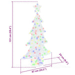 HKH Árvore de Natal com 160 LED em Acrílo - Colorido