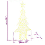 HKH Árvore de Natal com 240 LED em Acrílo - Branco Quente