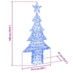HKH Árvore de Natal com 240 LED em Acrílo - Azul