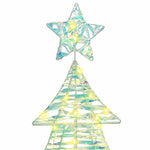 HKH Árvore de Natal com 120 LED em PET - Branco Quente