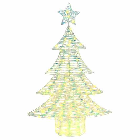 HKH Árvore de Natal com 120 LED em PET - Branco Quente