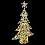 HKH Árvore de Natal com 120 LED em PET - Branco Quente