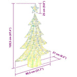 HKH Árvore de Natal com 120 LED em PET - Branco Quente